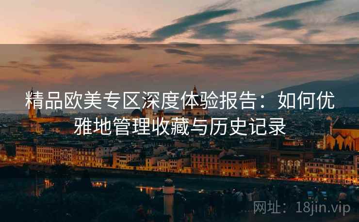 精品欧美专区深度体验报告:如何优雅地管理收藏与历史记录 精品欧美专区深度体验报告:如何优雅地管理收藏与历史记录