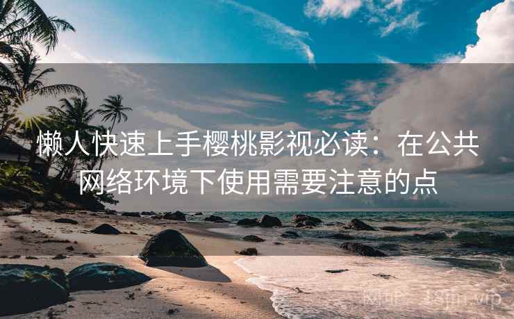 懒人快速上手樱桃影视必读：在公共网络环境下使用需要注意的点