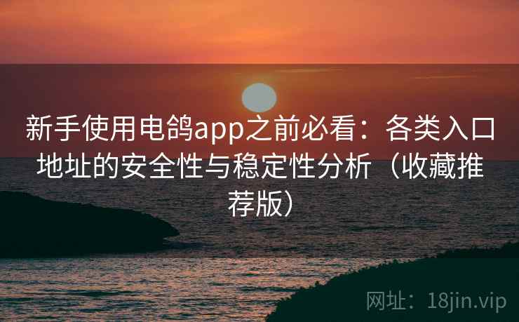 新手使用电鸽app之前必看：各类入口地址的安全性与稳定性分析（收藏推荐版）