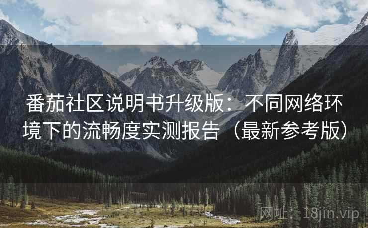番茄社区说明书升级版：不同网络环境下的流畅度实测报告（最新参考版）