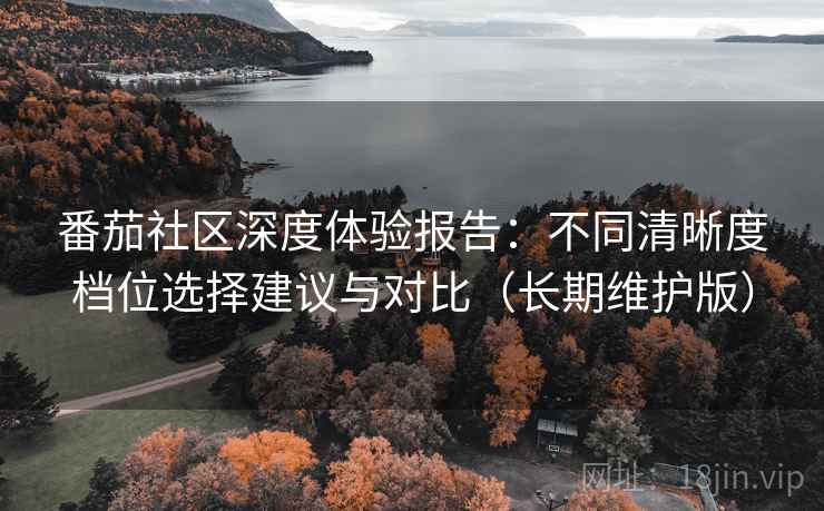 番茄社区深度体验报告：不同清晰度档位选择建议与对比（长期维护版）