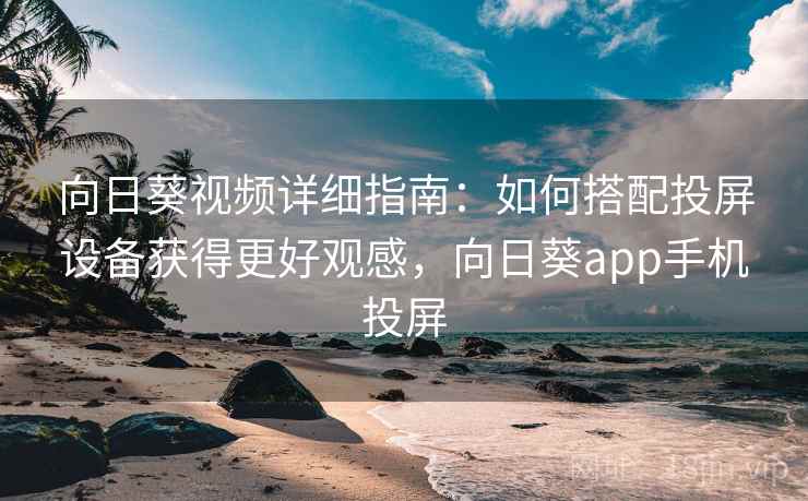 向日葵视频详细指南：如何搭配投屏设备获得更好观感，向日葵app手机投屏