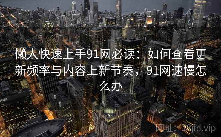 懒人快速上手91网必读：如何查看更新频率与内容上新节奏，91网速慢怎么办