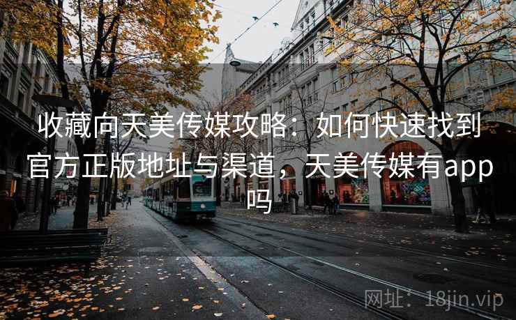 收藏向天美传媒攻略：如何快速找到官方正版地址与渠道，天美传媒有app吗