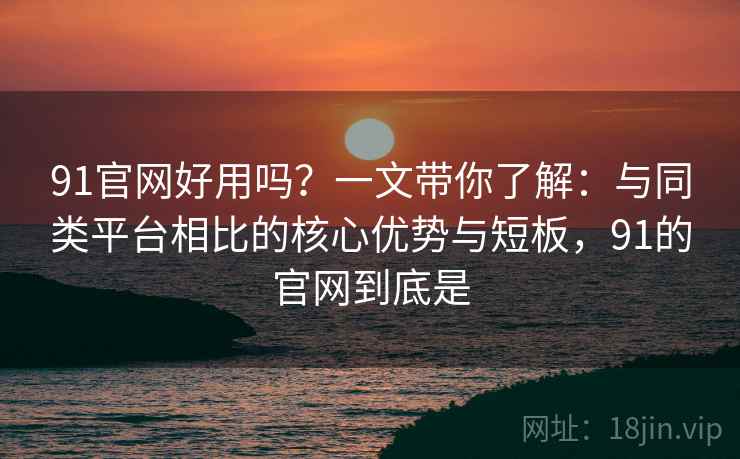 91官网好用吗？一文带你了解：与同类平台相比的核心优势与短板，91的官网到底是